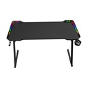 MESA GAMING | XTRIKE ME | DK-05 | RGB | 110CM | ESTACION AURICULARES | PORTAVASOS | NEGRA | CONTROL REMOTO