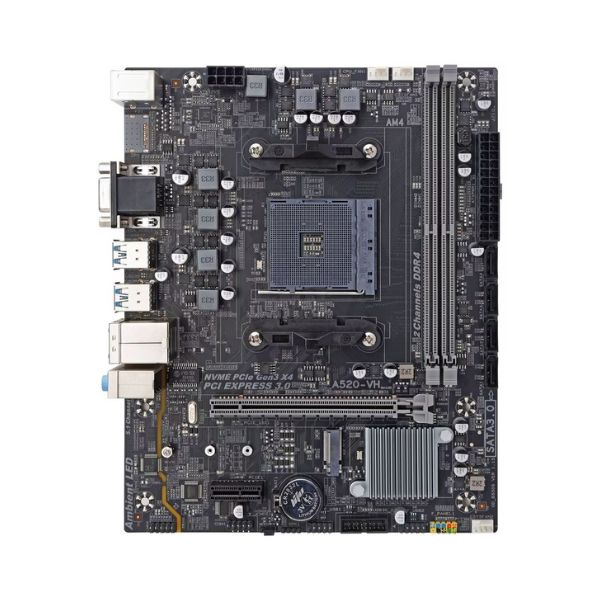 TARJETA MADRE | ARKTEK | A520M | MATX SOCKET | AM4 | 2X DDR4 | USH600 | 4 X SATA | 6X USB | 1 M.2 | PCIE 16X | HDMI | VGA