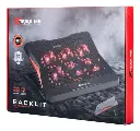 BASE DE REFRIGERACION PARA LAPTOP 6FAN XTRIKE MEN FN-811 17"|6*FAN|LED-ROJO|USB*2|NEGRO