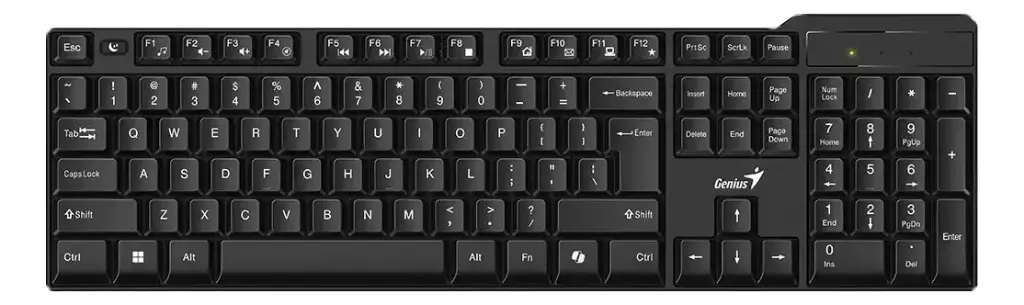 TECLADO | GENIUS | 7100X | CLASICO | INALAMBRICO | ESPAÑOL | NEGRO