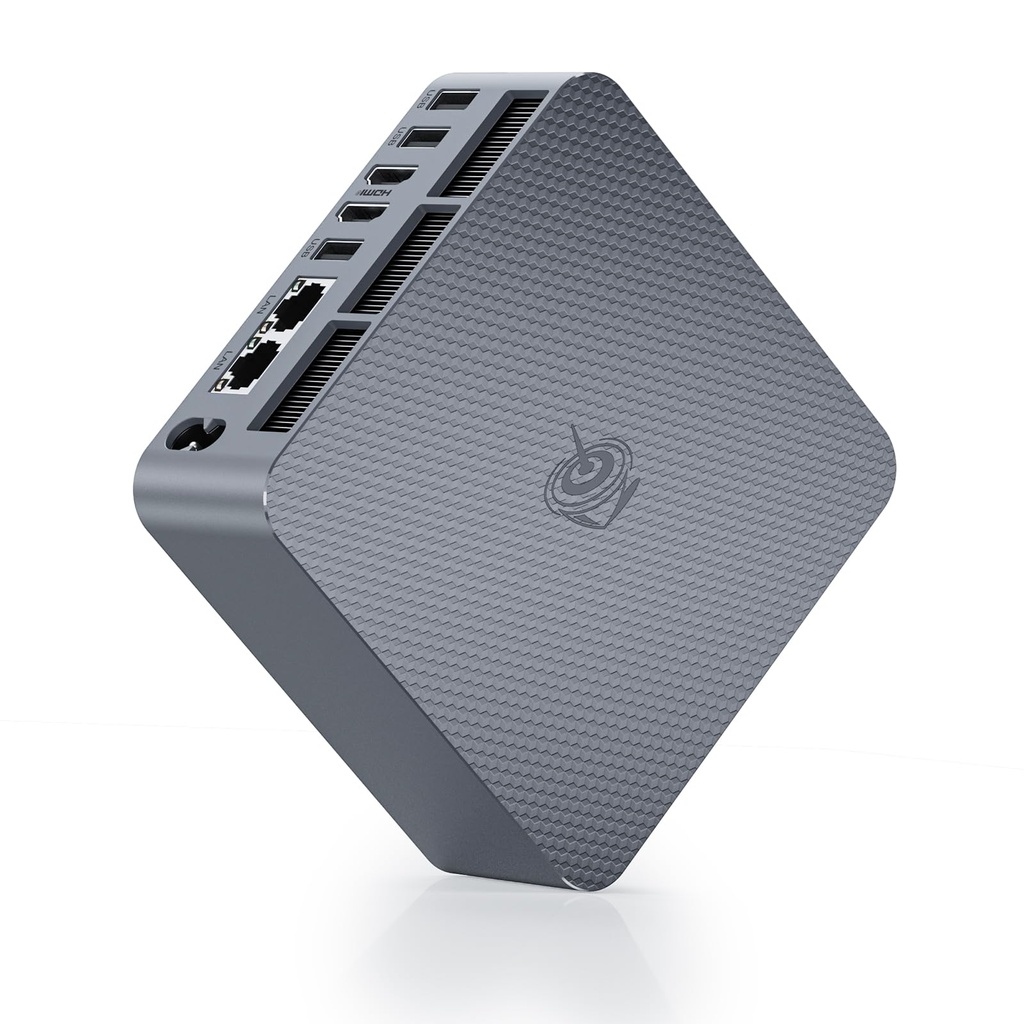 BEELINK MINI COMPUTADOR NUC EQR6 AMD RYZEN 5-6600U 24GB RAM LPDDR5 500GB SSD MILKY GREY