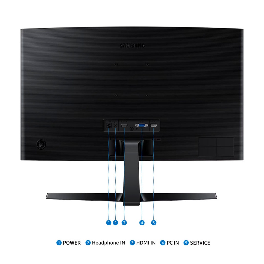 MONITOR | SAMSUNG | 24" | ESSENTIAL | S3 S36GD | CURVO | 1800R | GAME MODE | FHD | 1920X1080 | 100HZ | HDMI | D-SUB | LS24D366GANXZA