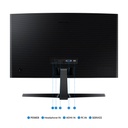 MONITOR | SAMSUNG | 24" | ESSENTIAL | S3 S36GD | CURVO | 1800R | GAME MODE | FHD | 1920X1080 | 100HZ | HDMI | D-SUB | LS24D366GANXZA