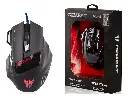 MOUSE | ARGOM | GAMING | MS2042 | COMBAT | 3200DPI | 7 BOTONES | LUCES RGB | SUB | NEGRO | ARG-MS-2042BK | ALAMBRICO