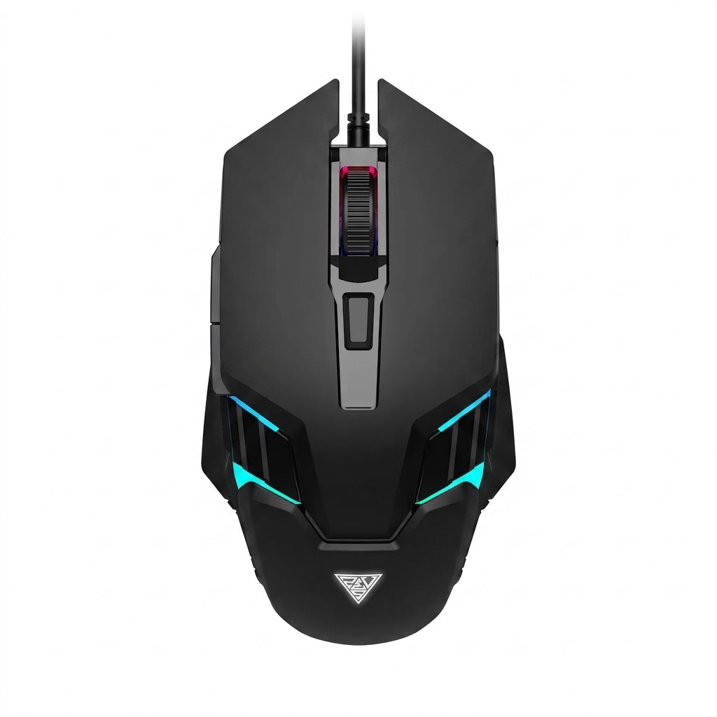 MOUSE | GAMDIAS | GAMING | AURA GS4 | 3600DPI | 6 BOTONES | RGB | USB | NEGRO