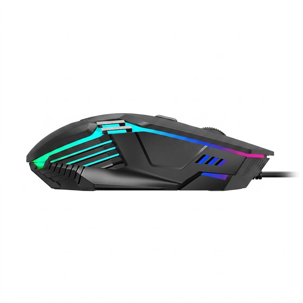MOUSE | GAMDIAS | GAMING | AURA GS4 | 3600DPI | 6 BOTONES | RGB | USB | NEGRO