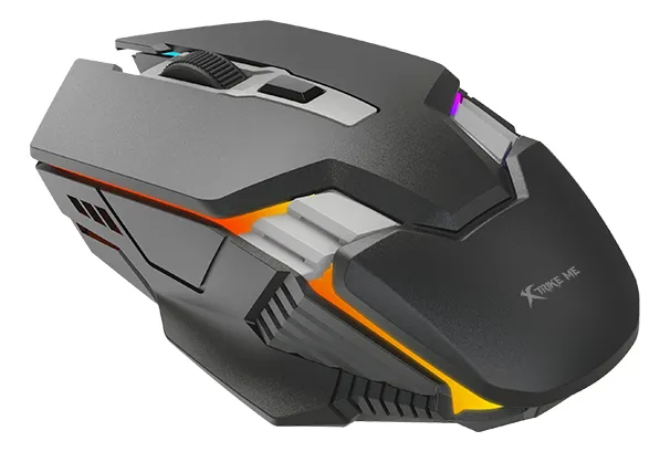 MOUSE | GAMING | XTRIKE ME | GM-110 | OPTICAL | RGB-7 | 1200/1800/2400/3600 DPI | 4D | USB | NEGRO