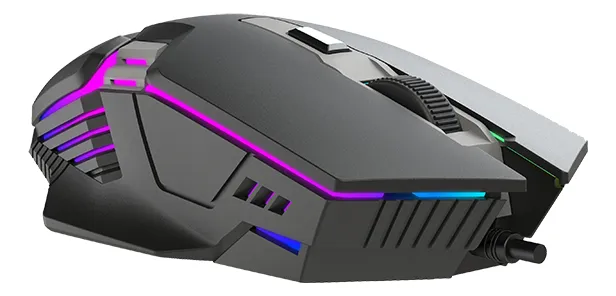 MOUSE | GAMING | XTRIKE ME | GM-110 | OPTICAL | RGB-7 | 1200/1800/2400/3600 DPI | 4D | USB | NEGRO