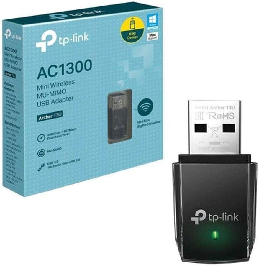 ADAPTADOR MINI | TPLINK | T3U AC1300 | USB 3.0 | WIFI | 1267MBPS | DUALBAND | MU-MIMO