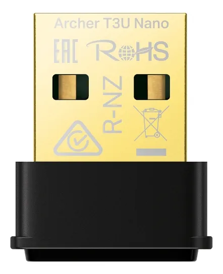 ADAPTADOR MINI | TPLINK | T3U NANO | AC1300 | USB 3.0 | WIFI | 1267MBPS | DUALBAND | MU-MIMO