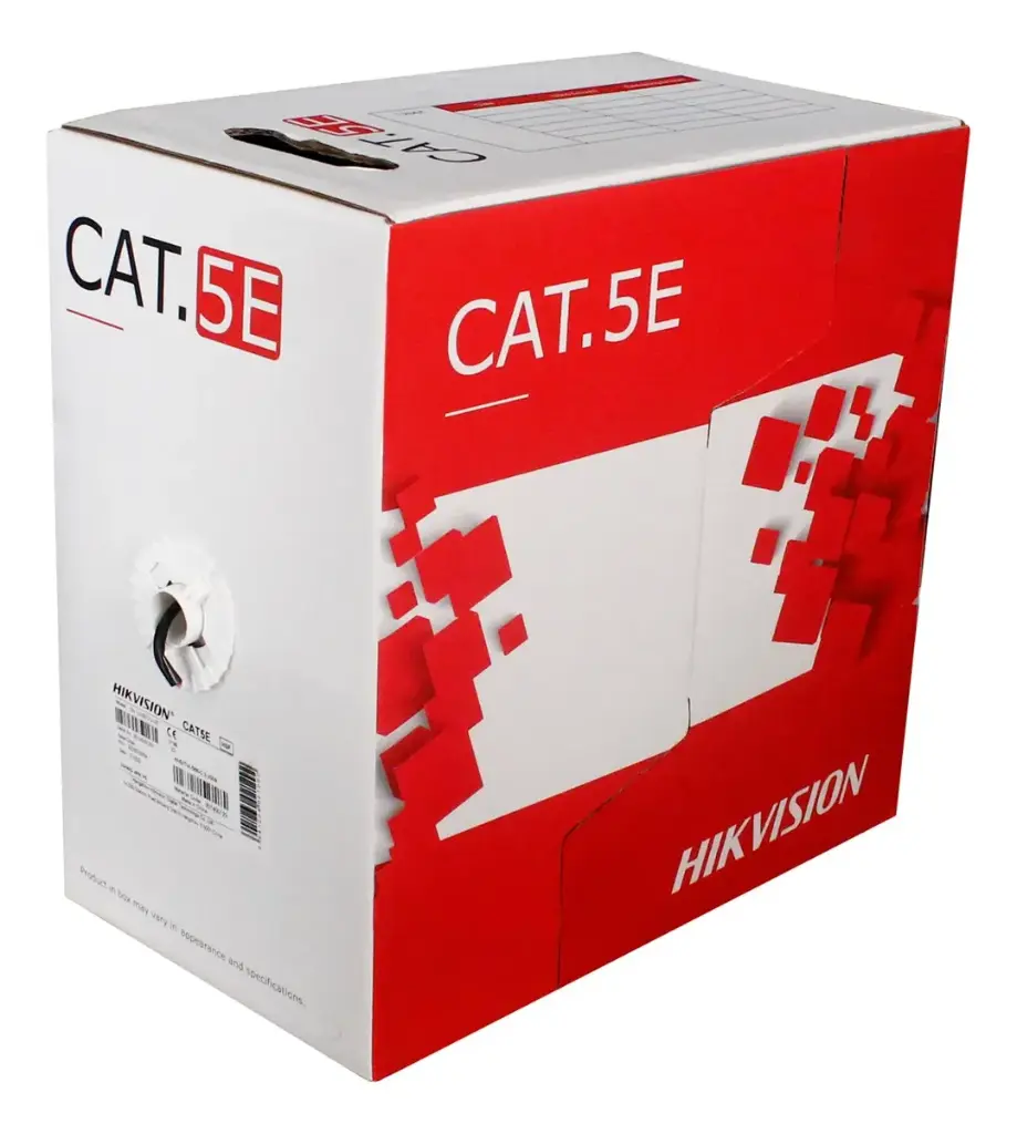 CABLE | UTP | CAT 5E | 100% COBRE | HIKVISION | DS-1LN5E0-UU | E-M | EXTERIOR | NEGRO | POR METRO