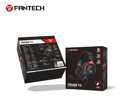 AUDIFONOS | FANTECH | CRUZE 7.1 | HG31 | HEADSETS | CABLEADOS NEGROS
