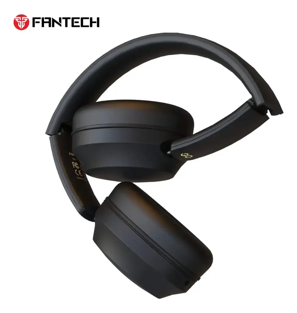 AUDIFONOS | FANTECH | GO AIR | WH02S | HEADPHONES | INALAMBRICOS NEGRO