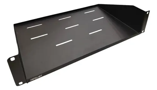BANDEJA PARA RACK | 19X12 | CLASICA | 2 UNIDADES | NEGRO | METALNET | MET-NG-19X12CLAS-2U