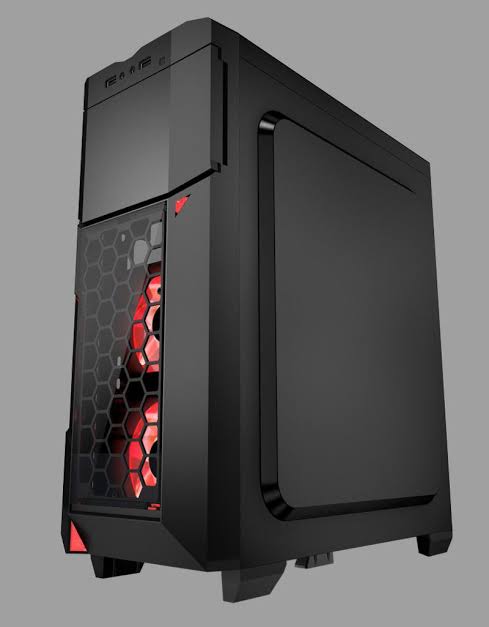 CASE AZZA GAMING CASE MID ATX 211G CRIMSON LED FAN|SIN FUENTE