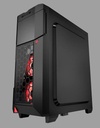 CASE AZZA GAMING CASE MID ATX 211G CRIMSON LED FAN|SIN FUENTE