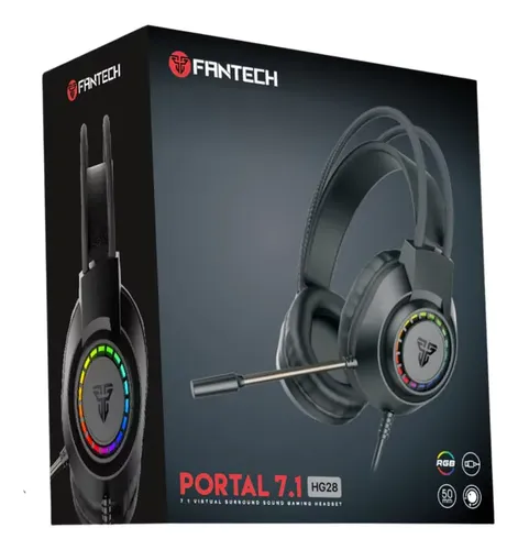 AUDIFONOS | FANTECH | PORTAL 7.1 | HG28 | HEADSET | CABLEADOS | NEGRO