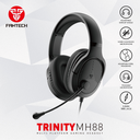 AUDIFONOS | FANTECH | TRINITY | MH88 | HEADSETS | CBLEADOS | NEGROS
