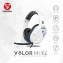 AUDIFONOS | FANTECH | VALOR | MH86 | GAMING | HEADSET | BLANCO