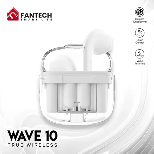 AUDIFONOS | FANTECH | WAVE 10 | TW10 | INALAMBRICOS | BLANCO