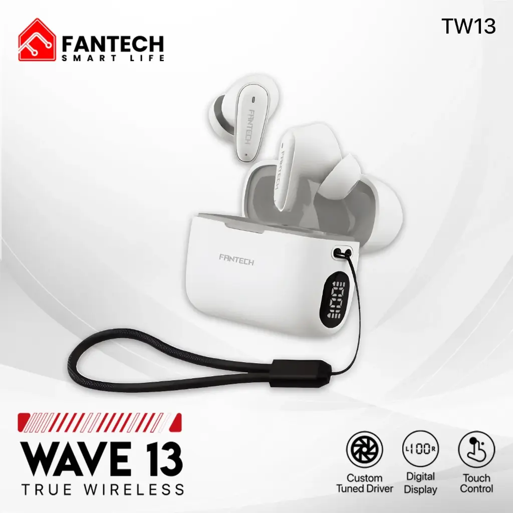 AUDIFONOS | FANTECH | WAVE 13 | TW13 | INALAMBRICOS | BLANCO