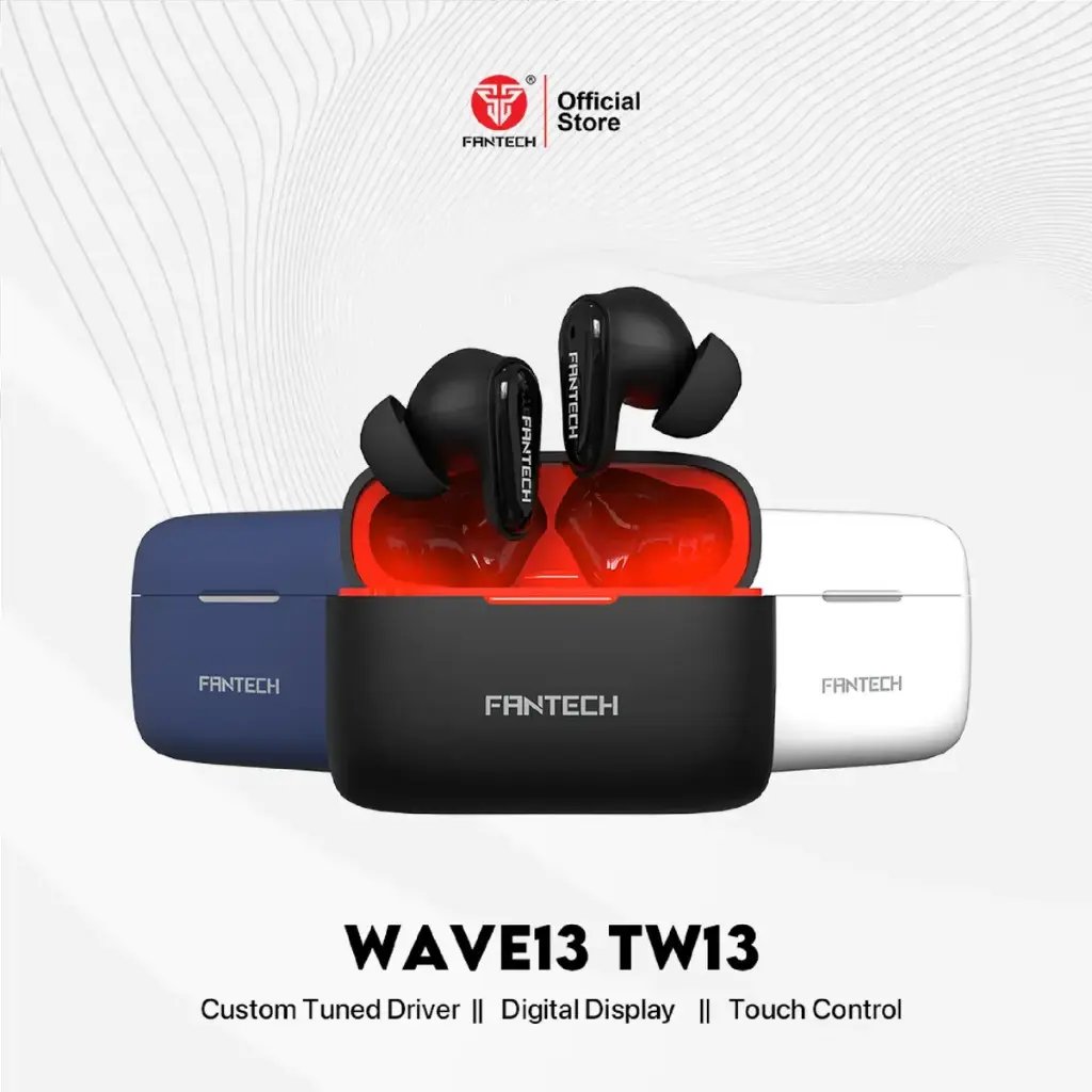 AUDIFONOS | FANTECH | WAVE 13 | TW13 | INALAMBRICOS | NEGRO