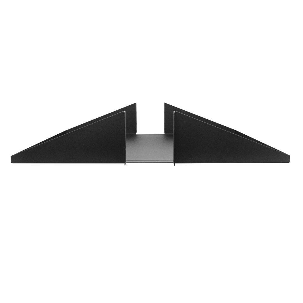 BANDEJA PARA RACK | ONLINK | LISA | 19X19 | 2U | DOBLE PESTAÑA | NEGRA | METALICA