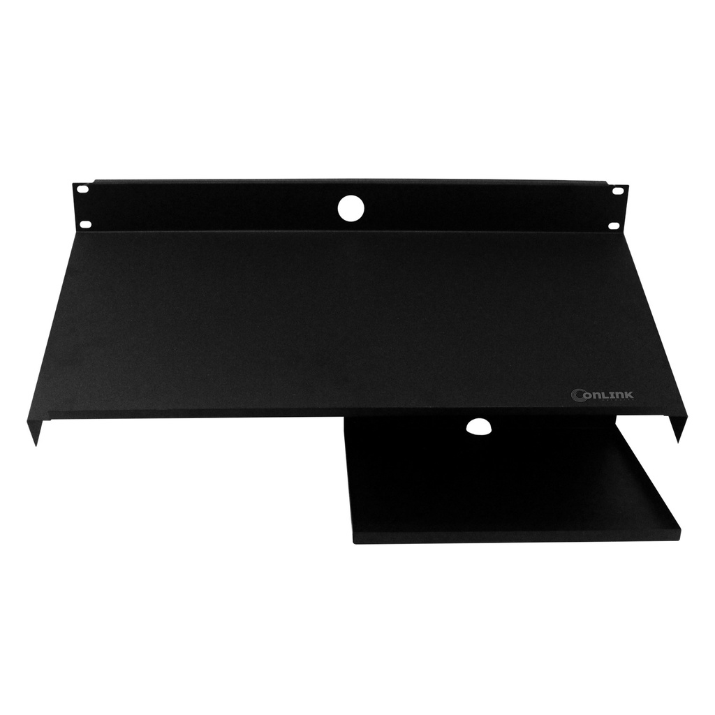 BANDEJA PARA RACK | TECLADO Y MOUSE | NEGRA | ONLINK | METALICA