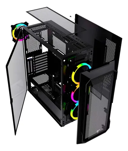 CASE | GAMING | FANTECH | AERO XL | CG81 EATX + 4 FANS NEGRO