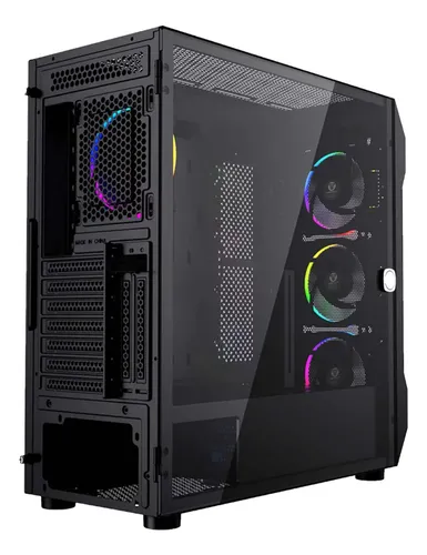 CASE | GAMING | FANTECH | AERO XL | CG81 EATX + 4 FANS NEGRO