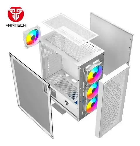 CASE | GAMING | FANTECH | AERO2 | CG83 ATX BLANCO+ 4 FANCOOLER RGB