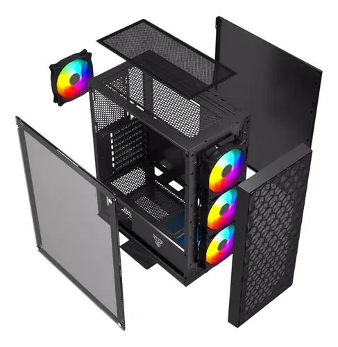 CASE | GAMING | FANTECH | AERO2 | CG83 ATX NEGRO+ 4 FANCOOLER RGB