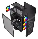 CASE | GAMING | FANTECH | AERO2 | CG83 ATX NEGRO+ 4 FANCOOLER RGB