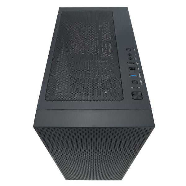 CASE AZZA GAMING CELESTA 340F ATX MID TOWER NEGRO 3XUSB 1HD AUDIO FAN ARGB VIDRIO TEMPLADO