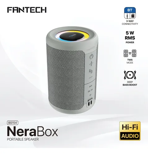 CORNETAS | FANTECH | NERABOX | BS154 | 5W | BLUETOOTH GRIS