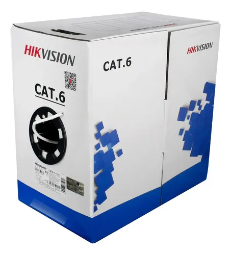 CABLE UTP | HIKVISION | CAT 6 | 305 MTS | 100% COBRE | 23AWG | CM | PVC