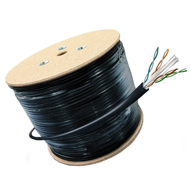CABLE UTP | POR METRO | CAT5E | PARA EXTERIORES | BLACK 24 | 4P | OUTDOOR