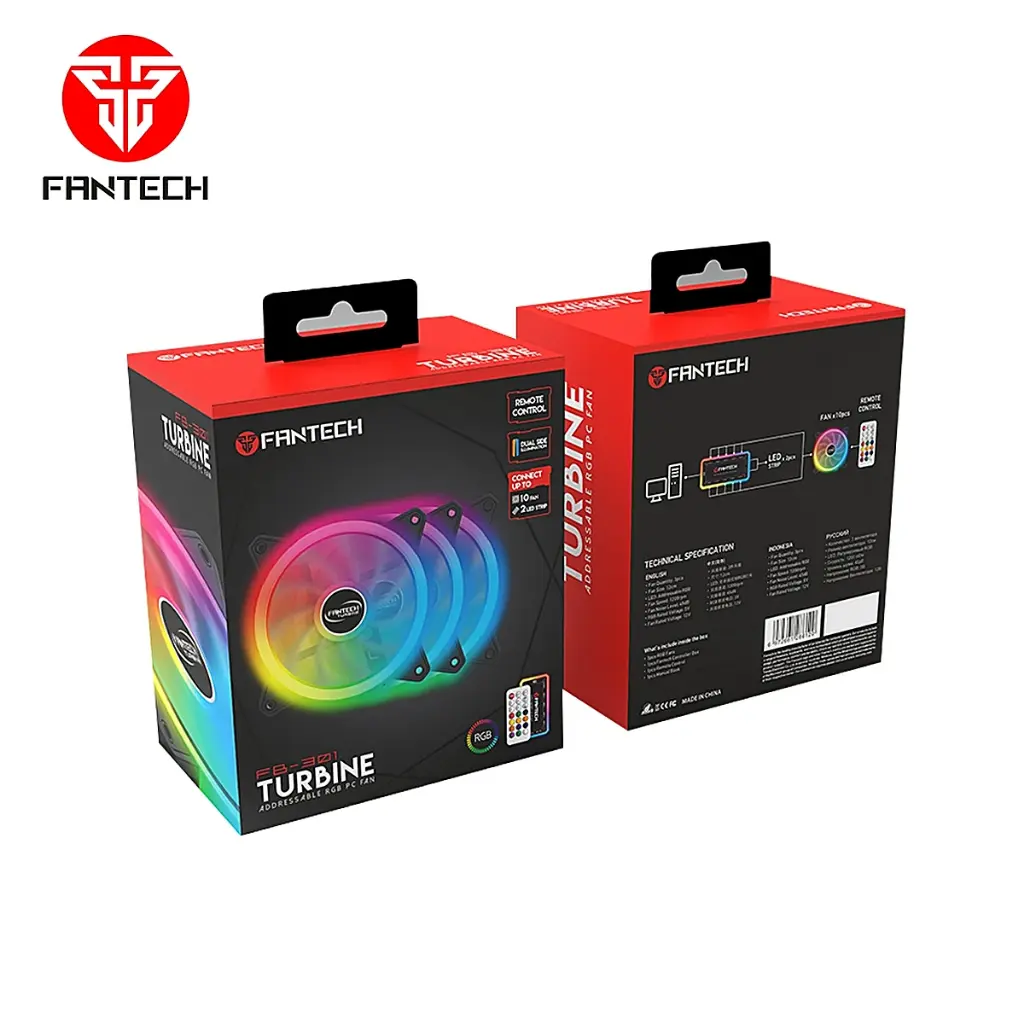 FAN | FANTECH | TURBINE | FB-301 | RGB | 3X12CM