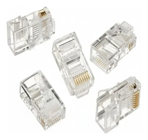 CAJA DE CONECTORES | RJ45 | CAT5 | 100 UNIDADES | WIREPLUS
