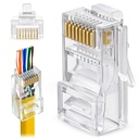 CAJA DE CONECTORES | RJ45 | CAT6 | 100 UNIDADES | WIREPLUS
