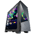 CASE AZZA GAMING ECLIPSE 440 ATX MID TOWER NEGRO 3USB 1 AUDIO HD RAN ARGB LATERALVIDRIO TEMPLADO