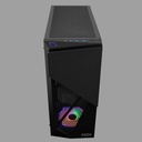 CASE AZZA GAMING INFERNO 310DH ATX MID TOWER GAMING NEGRO 2XUSB 1 HD AUDIO 2X FAN ARGB VIDRIO TEMPLADO