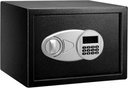 CAJA DE SEGURIDAD DIGITAL | 25 X 35 CM | NEGRO | SECURITY | CODIGO DE 3 A 8 DIGITOS | 2 LLAVES INCLUIDAS | BATERIAS INCLUIDAS | SC-SFB2202