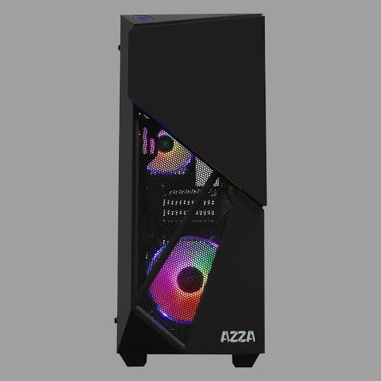 CASE AZZA GAMING INFERNO 310DH ATX MID TOWER GAMING NEGRO 2XUSB 1 HD AUDIO 2X FAN ARGB VIDRIO TEMPLADO
