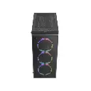 CASE AZZA GAMING PRIME 360 ATX MID TOWER GAMING NEGRO 3XUSB 1 HD AUDIO 3X FAN ARGB VIDRIO TEMPLADO
