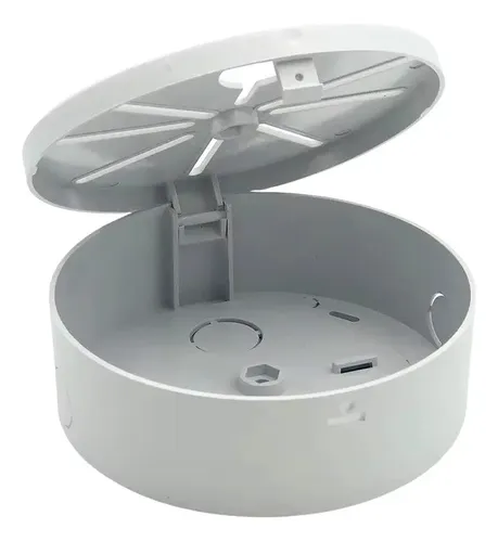 CAJETIN BLANCO | PLASTICO | REDONDO PARA CAMARAS DE SEGURIDAD | HSY-BRG | FORMATO GRANDE