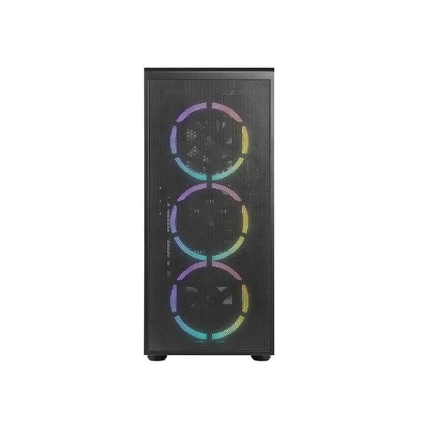CASE AZZA GAMING PRIME 360 ATX MID TOWER GAMING NEGRO 3XUSB 1 HD AUDIO 3X FAN ARGB VIDRIO TEMPLADO