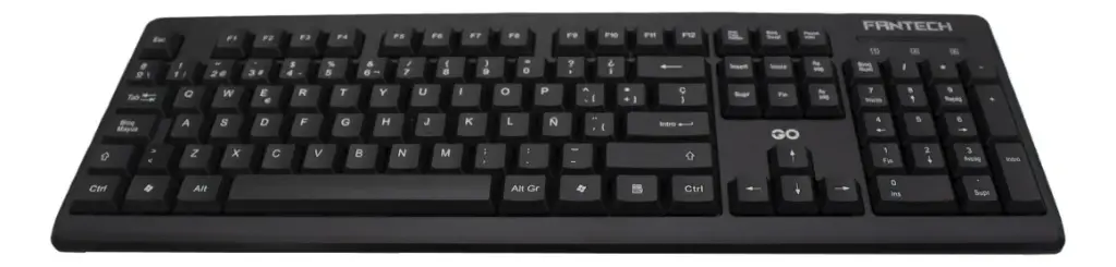 KIT TECLADO Y MOUSE | FANTECH | OFFICE | KM-100 | CABLEADO | USB | INGLES