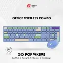 KIT TECLADO Y MOUSE | FANTECH | WK895 | INALAMBRICO | AZUL | INGLES