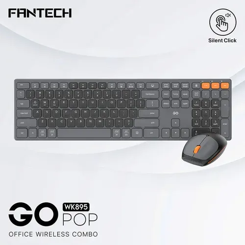 KIT TECLADO Y MOUSE | FANTECH | WK895 | INALAMBRICO | NEGRO | INGLES